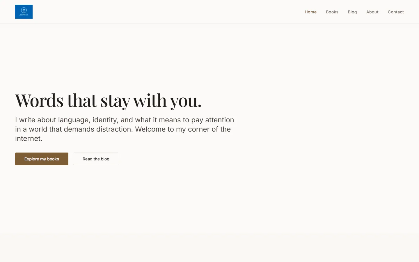 Charles Komla Asigbey website preview