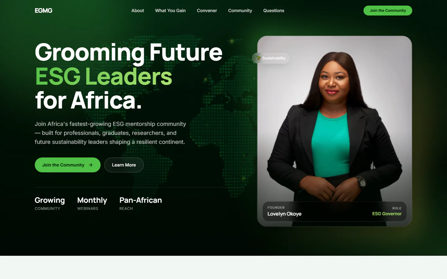 EGMG website preview